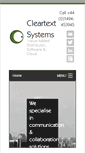 Mobile Screenshot of cleartextsystems.com